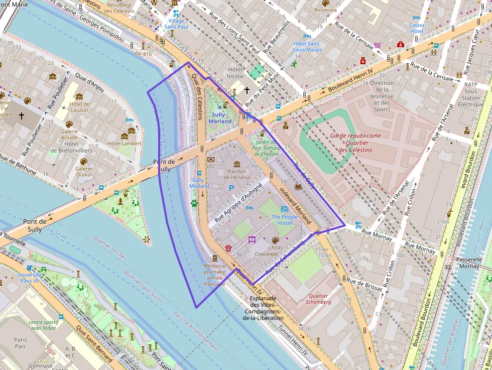 Appartement 69 m² trois pièces à vendre à Paris 4e Arrondissement