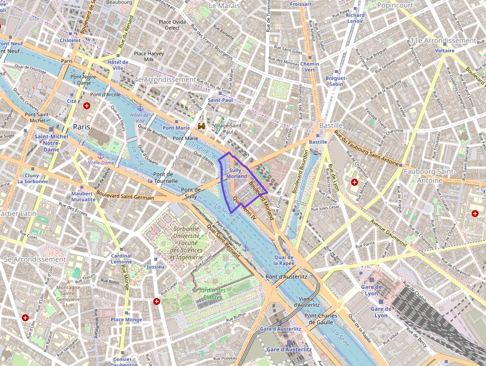 Appartement 69 m² trois pièces à vendre à Paris 4e Arrondissement