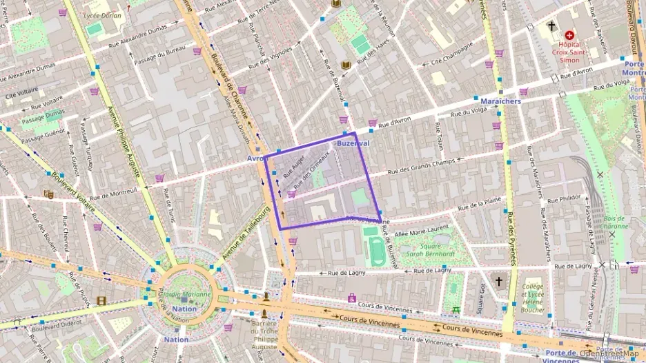 Appartement 56 m² deux pieces à vendre à Paris 20e Arrondissement