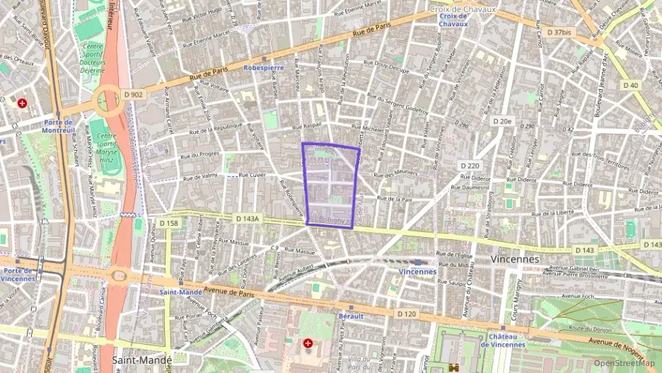 Appartement 95 m² trois pièces à vendre à Montreuil