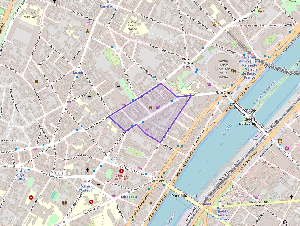 Appartement 38 m² deux pieces à vendre à Paris 16e Arrondissement