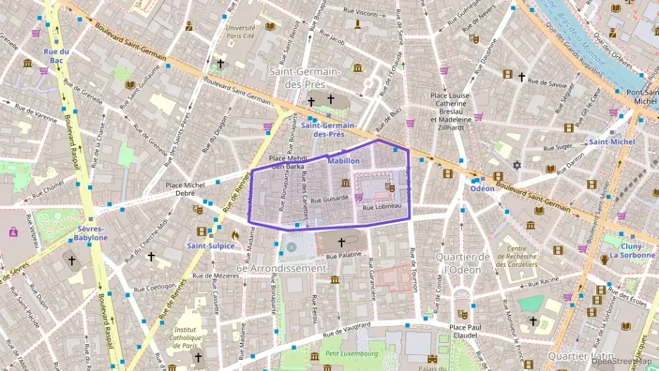 Appartement 90 m² quatre pièces à vendre à Paris 6e Arrondissement