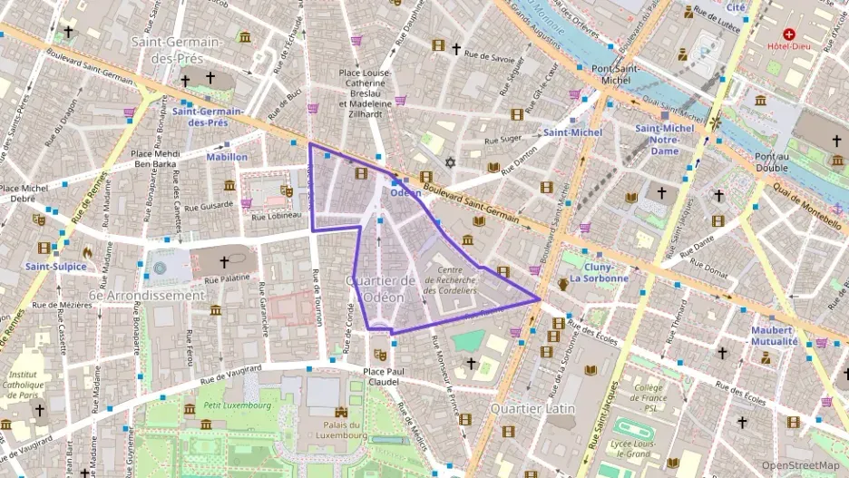 Appartement 47 m² deux pieces à vendre à Paris 6e Arrondissement