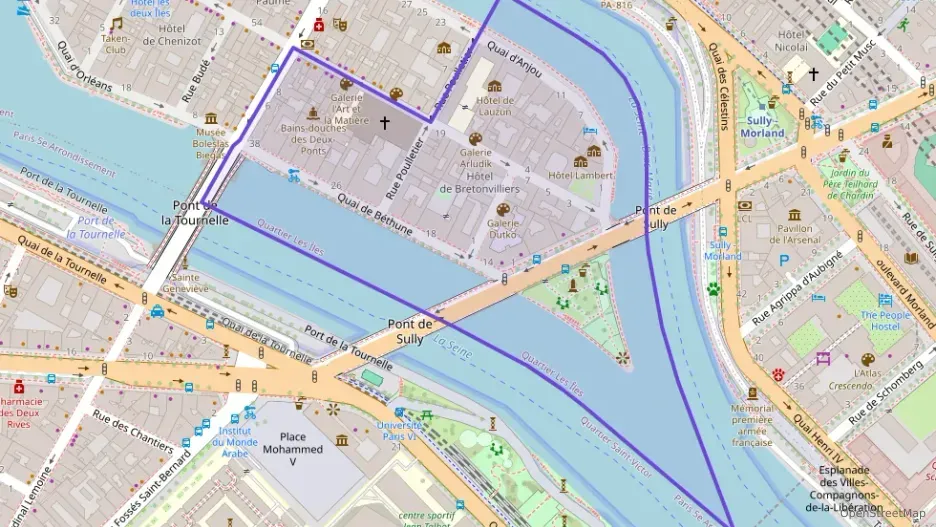 Appartement 67 m² deux pieces à vendre à Paris 4e Arrondissement