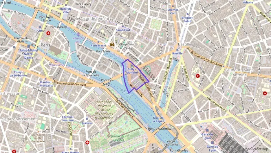 Appartement 115 m² une piece à vendre à Paris 4e Arrondissement
