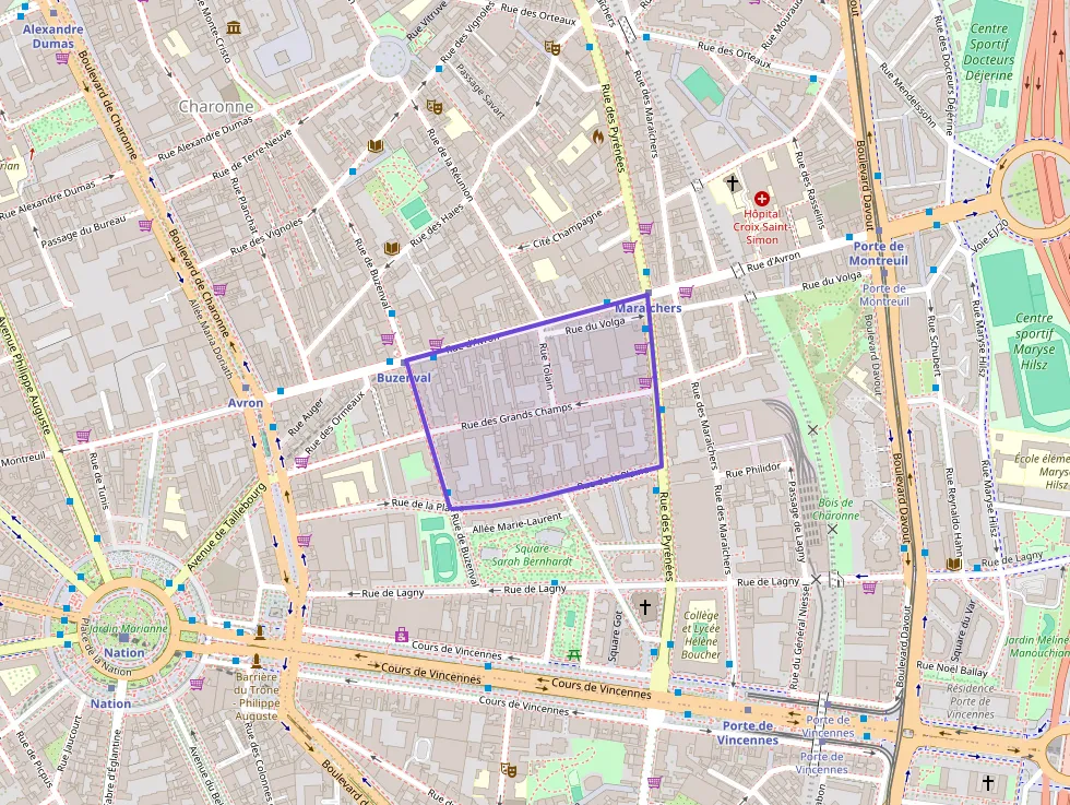 Appartement 59 m² une piece à vendre à Paris 20e Arrondissement