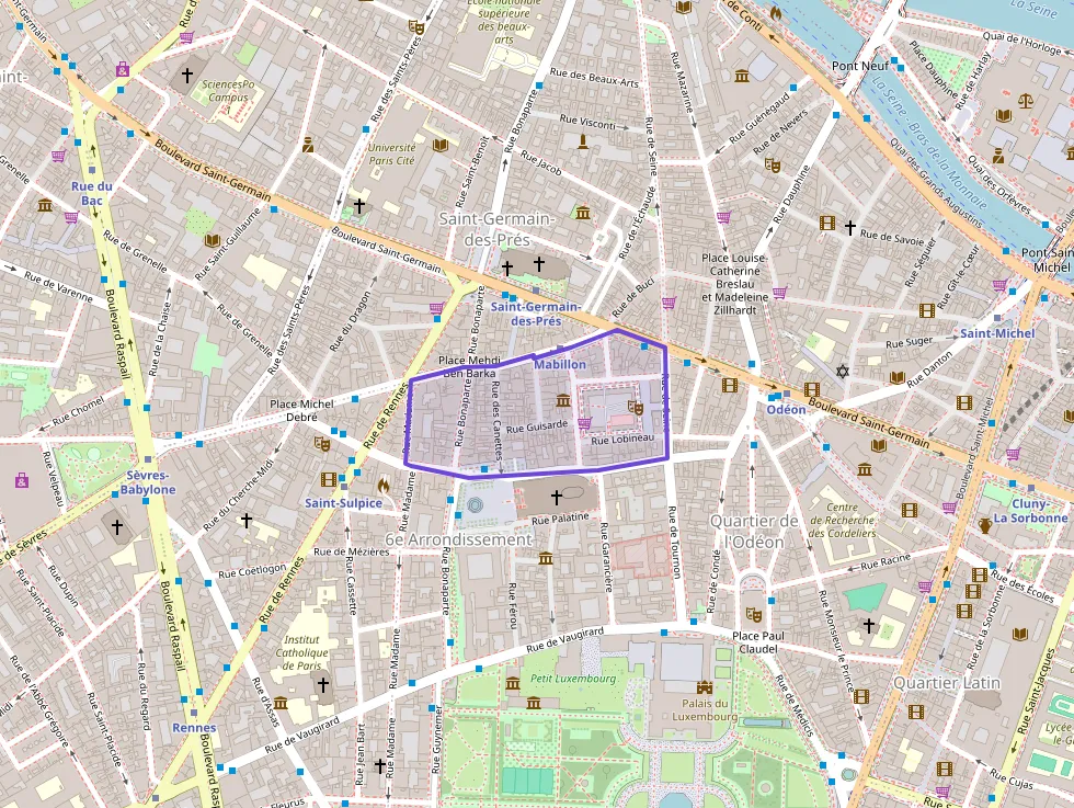 Appartement 25 m² une piece à vendre à Paris 6e Arrondissement