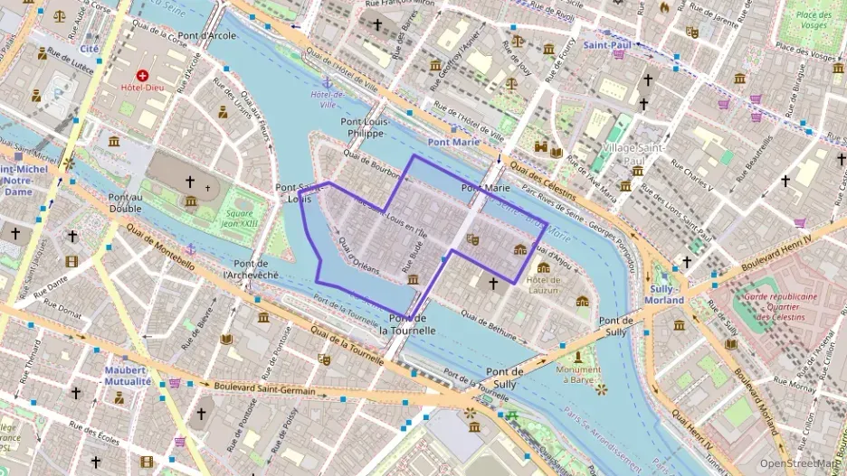 Appartement 71 m² trois pièces à vendre à Paris 4e Arrondissement