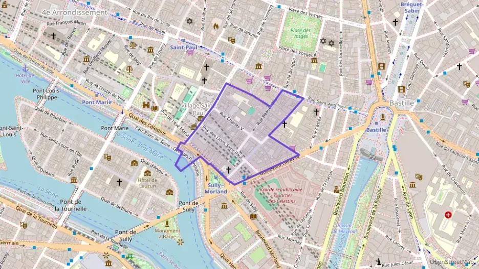 Appartement 70 m² trois pièces à vendre à Paris 4e Arrondissement Appartement 70 m² trois pièces à vendre à Paris 4e Arrondissement