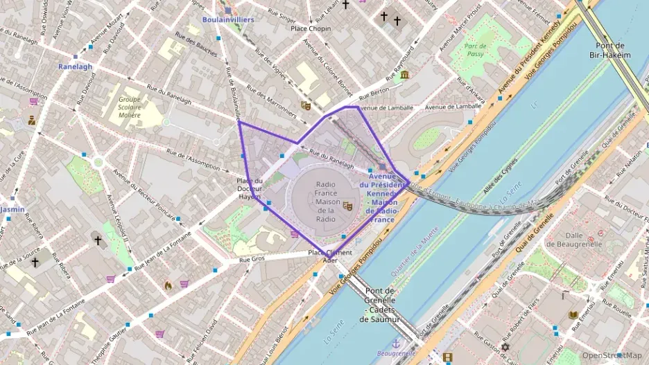 Appartement 45 m² trois pièces à vendre à Paris 16e Arrondissement