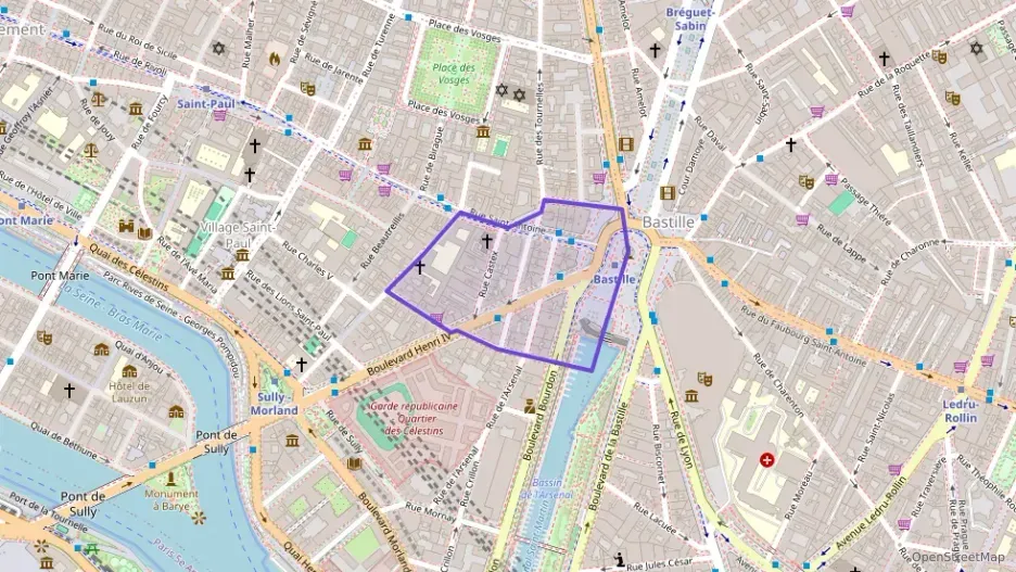 Appartement 40 m² deux pieces à vendre à Paris 4e Arrondissement