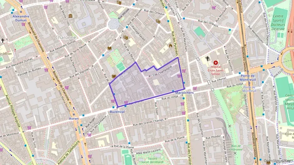 Appartement 64 m² trois pièces à vendre à Paris 20e Arrondissement