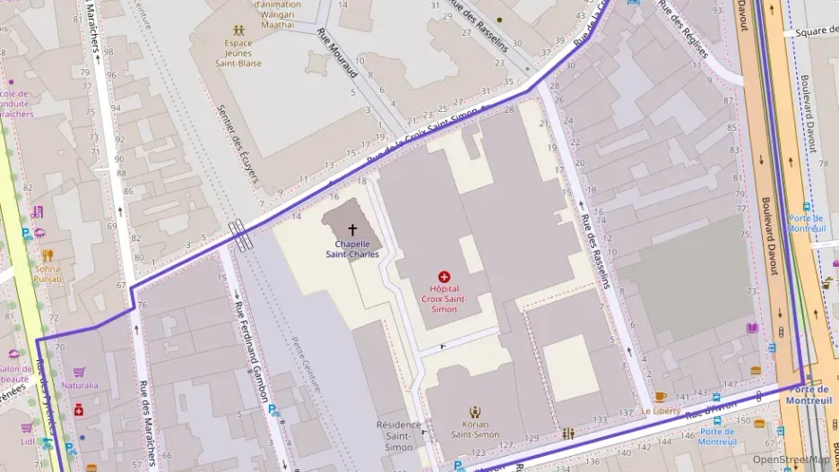 Appartement 45 m² trois pièces à vendre à Paris 20e Arrondissement