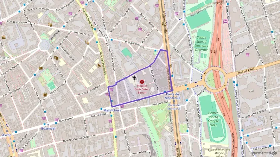 Appartement 45 m² trois pièces à vendre à Paris 20e Arrondissement