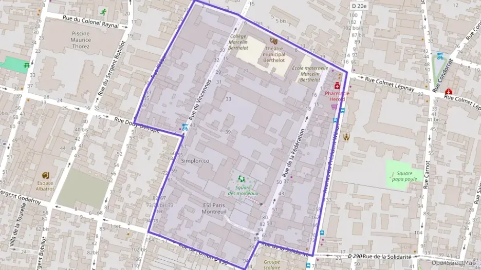 Appartement 29 m² une piece à vendre à Montreuil