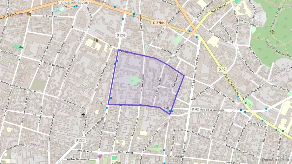 Appartement 57 m² trois pièces à vendre à Montreuil