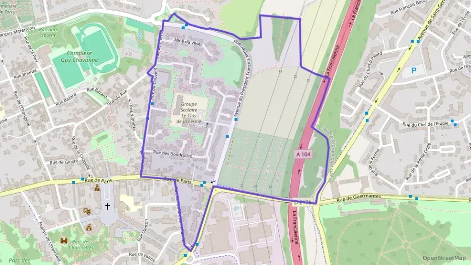 Appartement 84 m² quatre pièces à vendre à Torcy