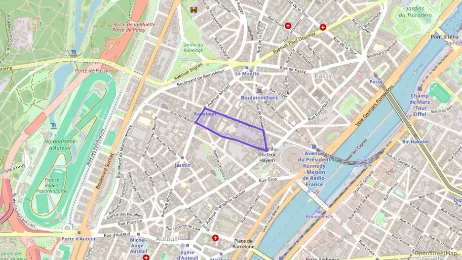 Appartement 96 m² trois pièces à vendre à Paris 16e Arrondissement