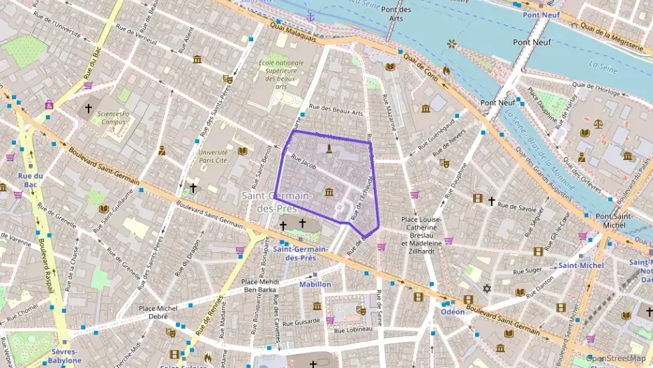 Appartement 50 m² deux pieces à vendre à Paris 6e Arrondissement