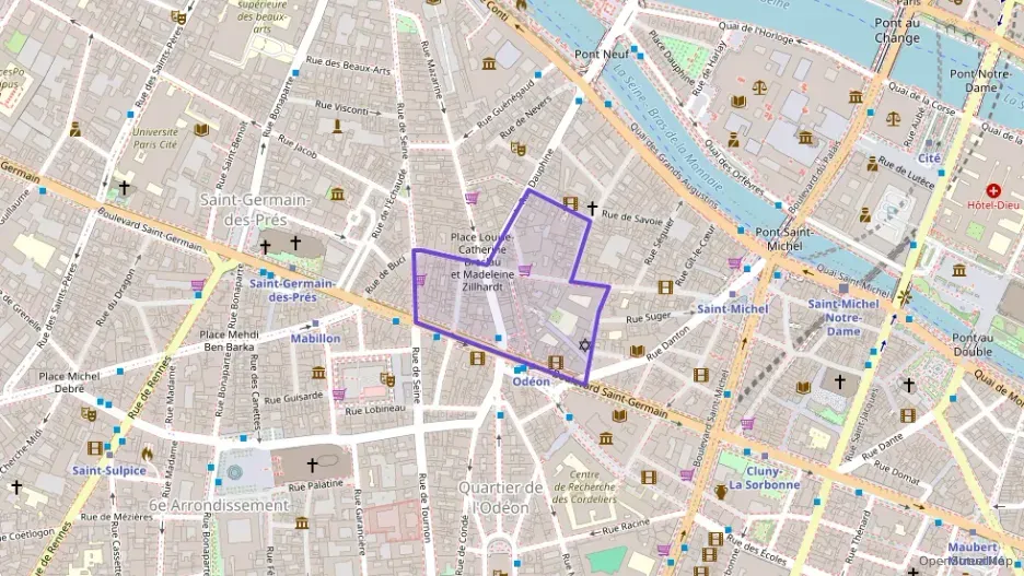 Appartement 48 m² trois pièces à vendre à Paris 6e Arrondissement