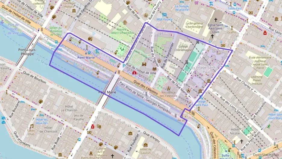 Appartement 72 m² quatre pièces à vendre à Paris 4e Arrondissement