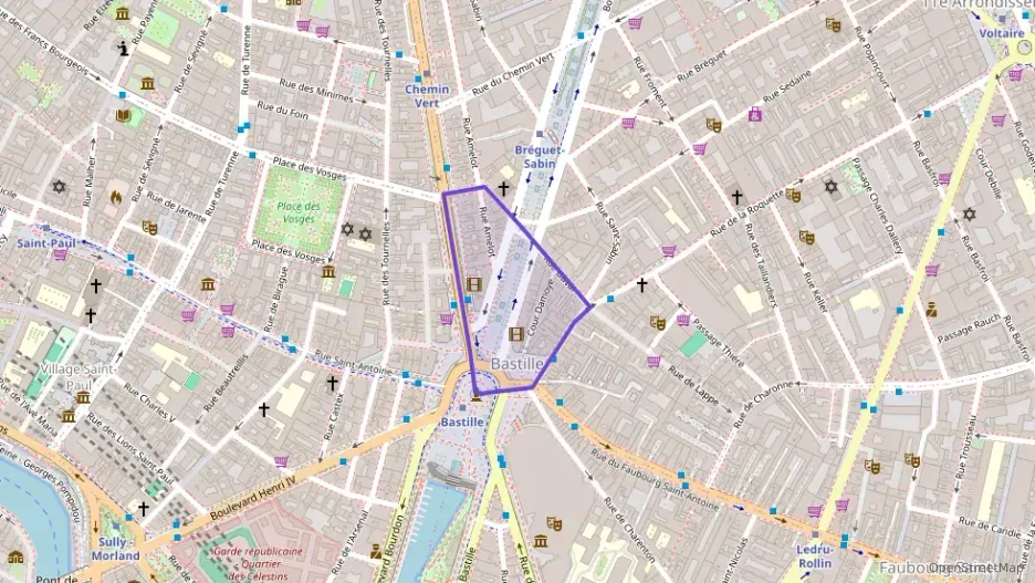 Appartement 47 m² deux pieces à vendre à Paris 11e Arrondissement