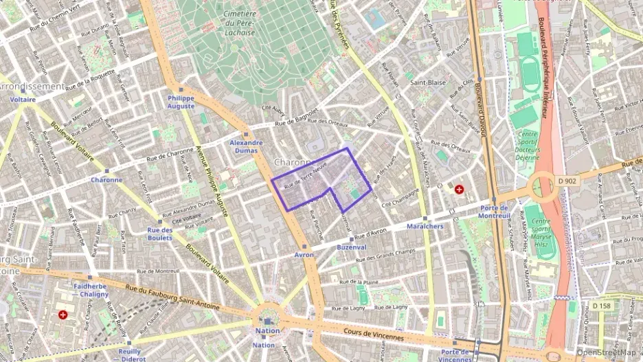 Appartement 62 m² trois pièces à vendre à Paris 20e Arrondissement