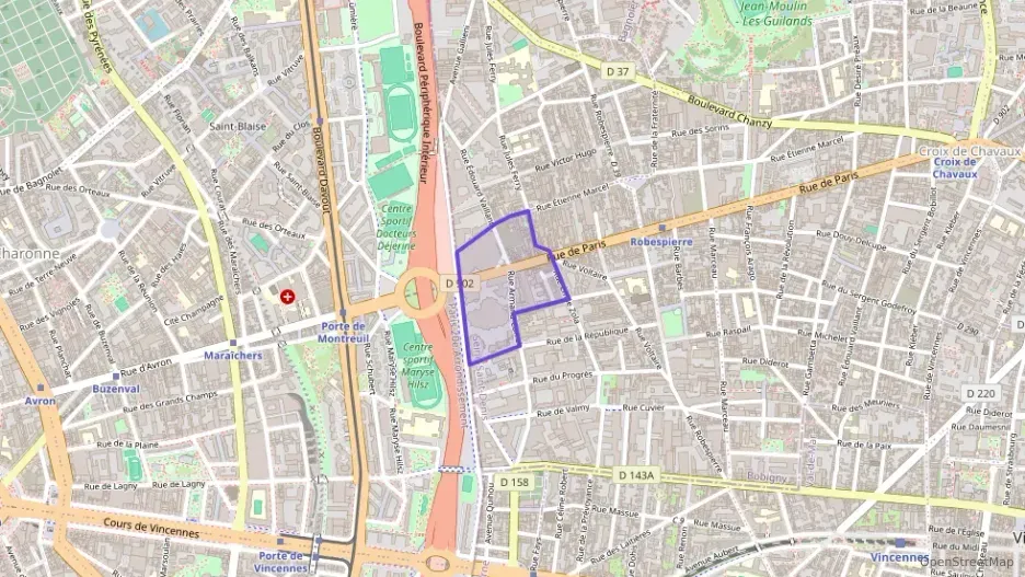 Appartement 53 m² trois pièces à vendre à Montreuil