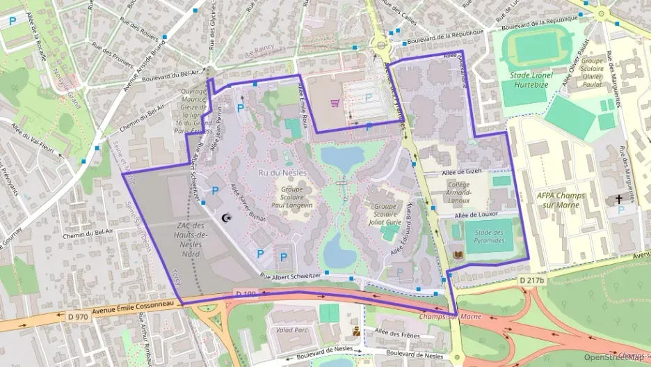 Appartement 70 m² trois pièces à vendre à Champs-sur-Marne