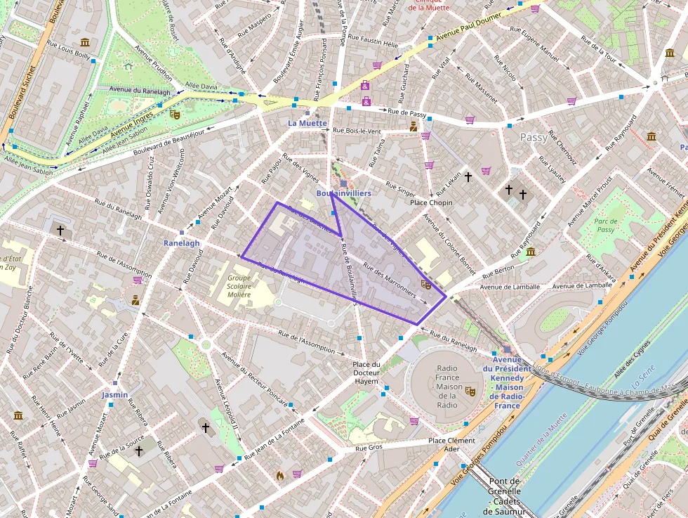 Appartement 44 m² trois pièces à vendre à Paris 16e Arrondissement