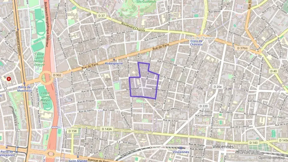 Appartement 40 m² deux pieces à vendre à Montreuil