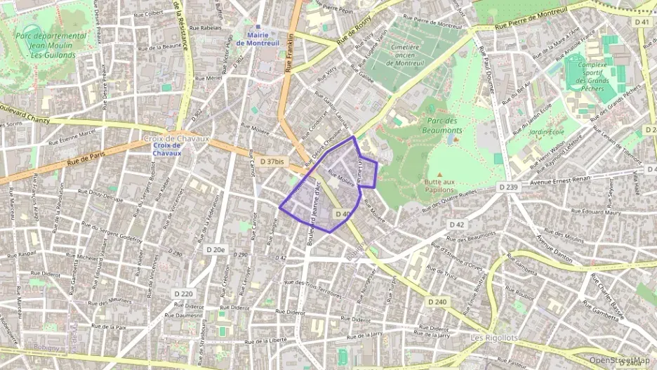 Appartement 41 m² une piece à vendre à Montreuil