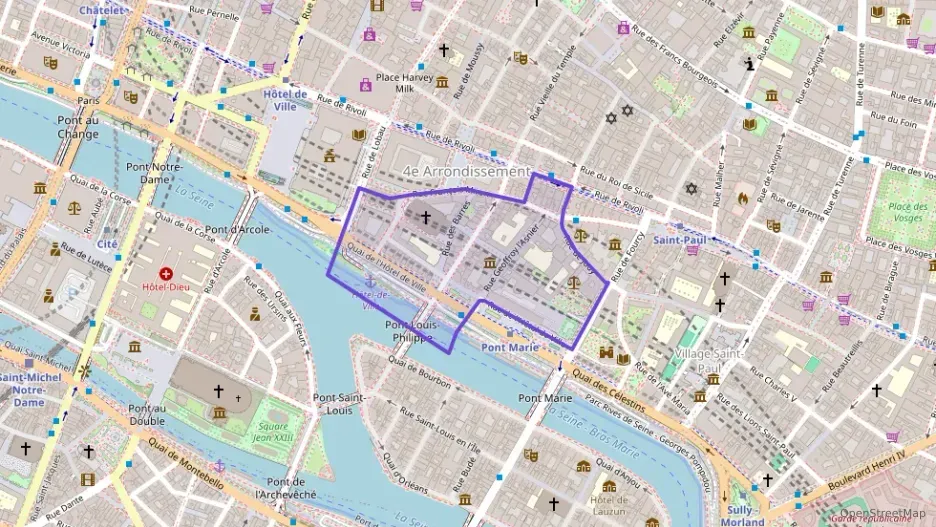 Appartement 74 m² quatre pièces à vendre à Paris 4e Arrondissement Appartement 74 m² quatre pièces à vendre à Paris 4e Arrondissement