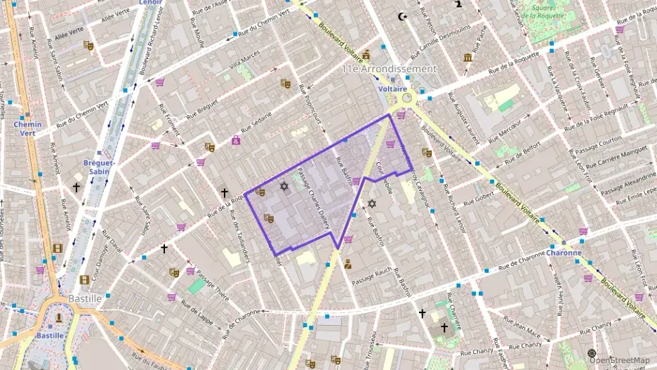 Appartement 46 m² deux pieces à vendre à Paris 11e Arrondissement