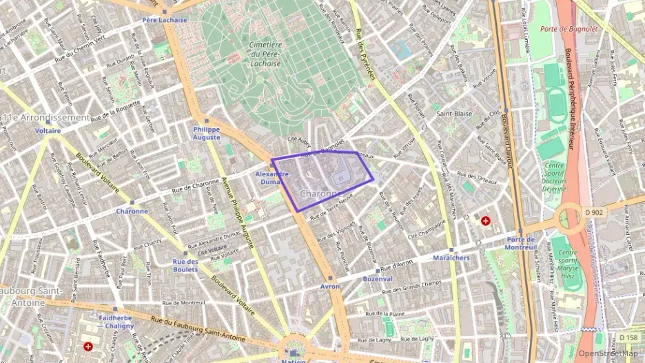 Appartement 23 m² une piece à vendre à Paris 20e Arrondissement