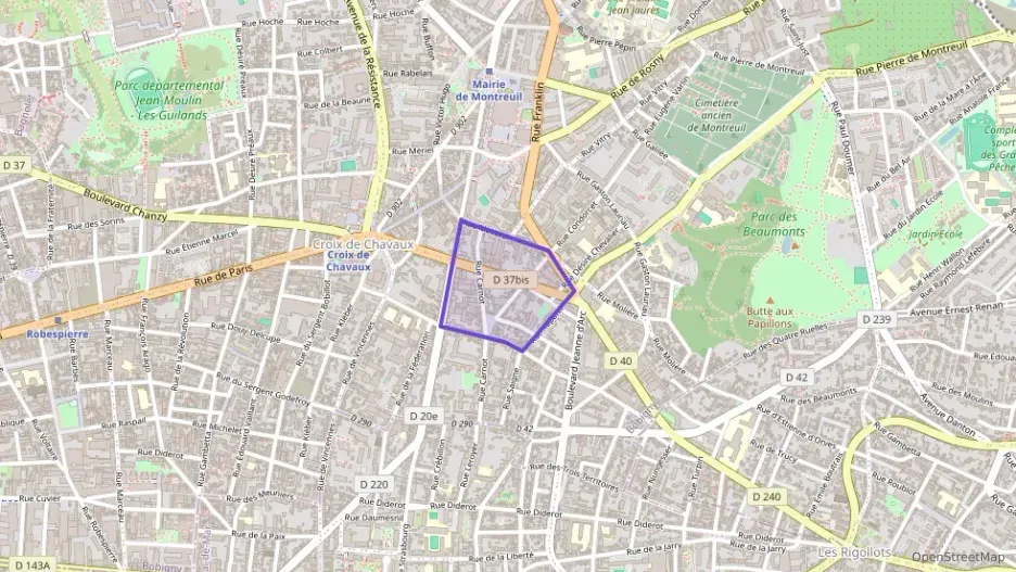 Appartement 75 m² quatre pièces à vendre à Montreuil