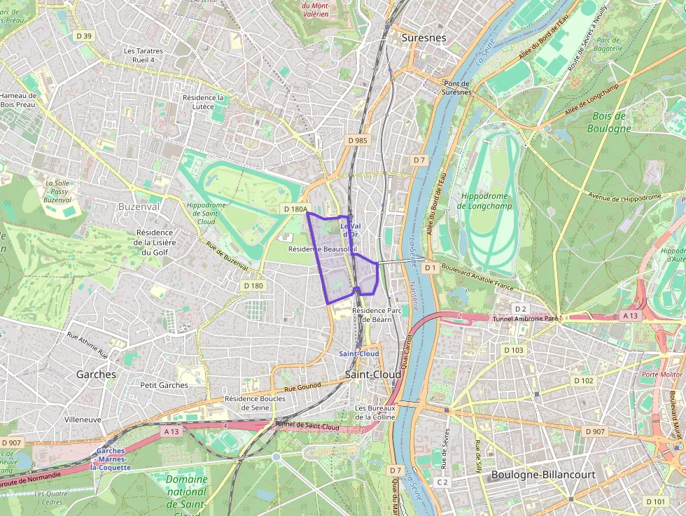 Appartement 80 m² trois pièces à vendre à Saint-Cloud