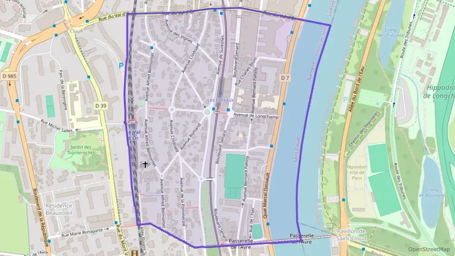 Appartement 72 m² trois pièces à vendre à Saint-Cloud