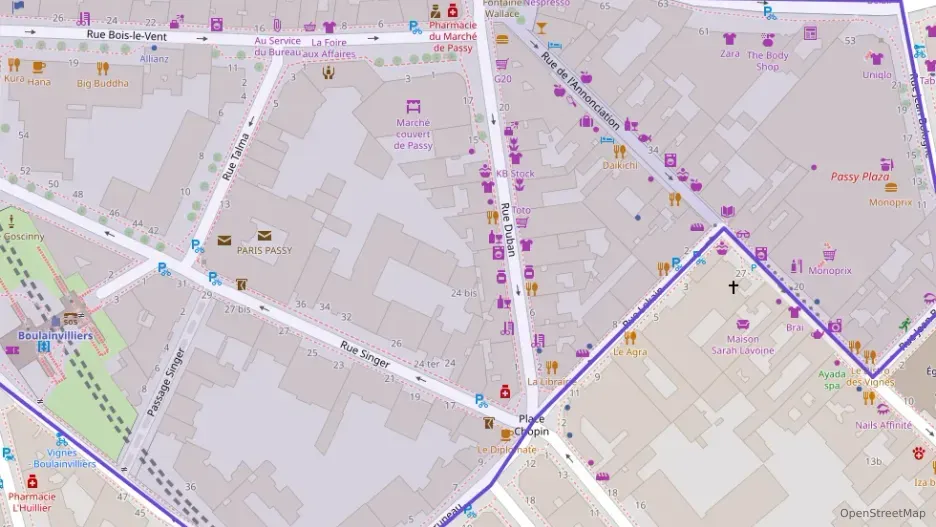 Appartement 21 m² une piece à vendre à Paris 16e Arrondissement