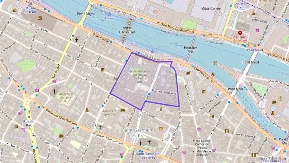 Appartement 66 m² deux pieces à vendre à Paris 6e Arrondissement