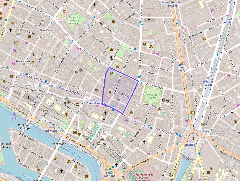 Appartement 51 m² deux pieces à vendre à Paris 4e Arrondissement