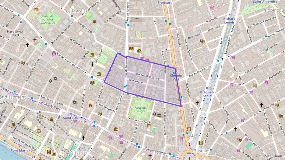 Appartement 31 m² deux pieces à vendre à Paris 3e Arrondissement