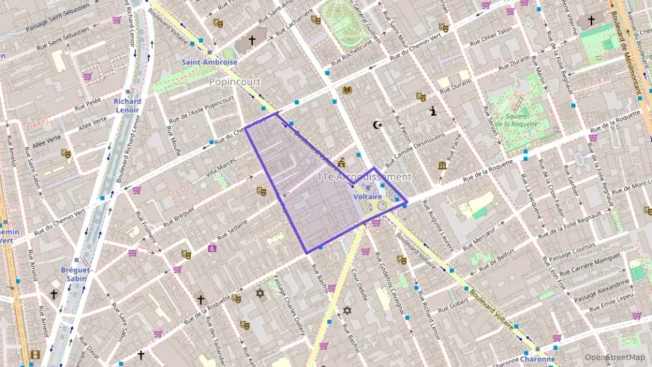 Appartement 34 m² une piece à vendre à Paris 11e Arrondissement
