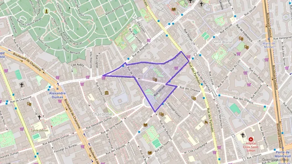 Appartement 30 m² une piece à vendre à Paris 20e Arrondissement