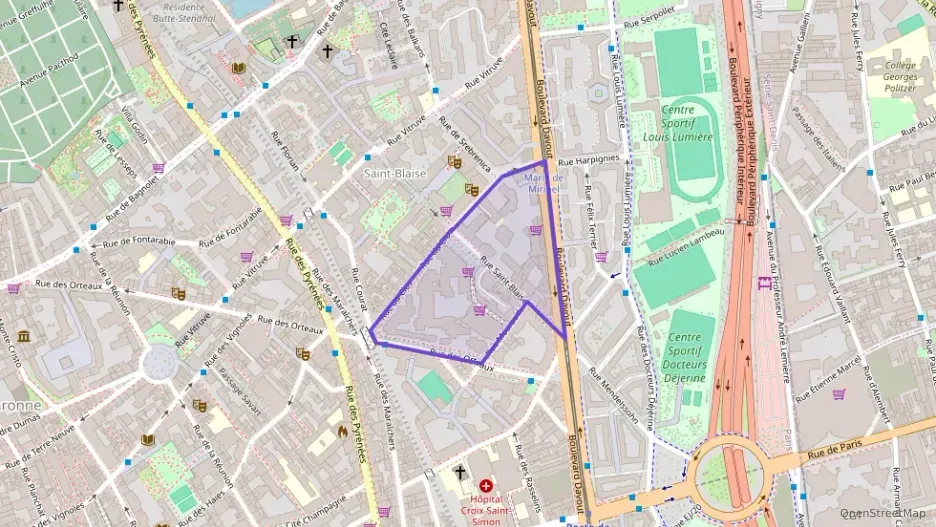 Appartement 43 m² deux pieces à vendre à Paris 20e Arrondissement