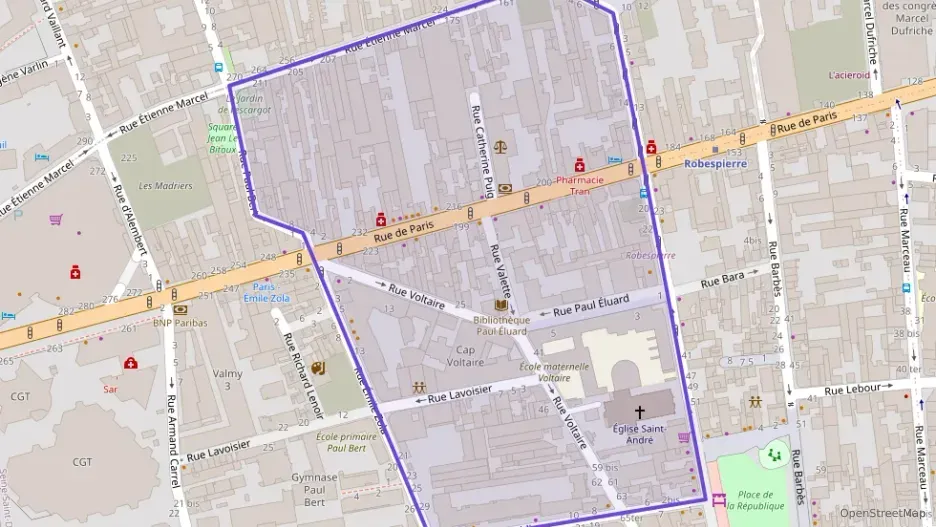 Appartement 45 m² une piece à vendre à Montreuil