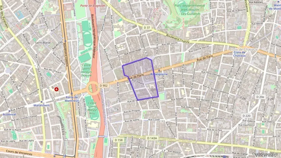 Appartement 45 m² une piece à vendre à Montreuil