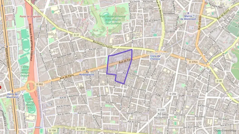 Appartement 40 m² deux pieces à vendre à Montreuil