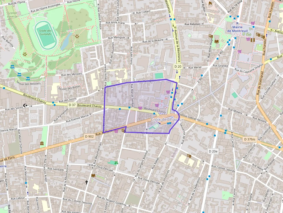 Appartement 82 m² quatre pièces à vendre à Montreuil