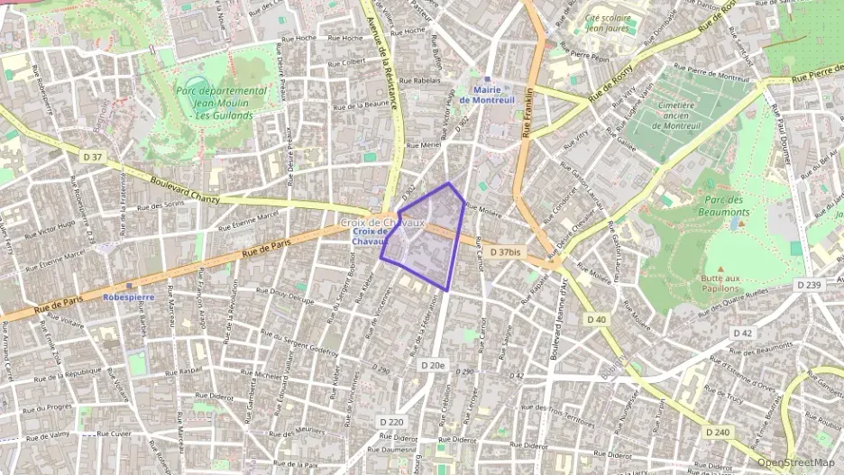 Appartement 85 m² quatre pièces à vendre à Montreuil